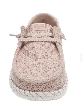 Hey Dude Wendy Boho Knit Rose Dust Women's Shoes NIB